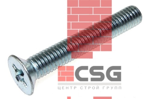 Винт с полусферической головкой 4x40 оцинк. DIN 7985, тыс.шт (250шт)