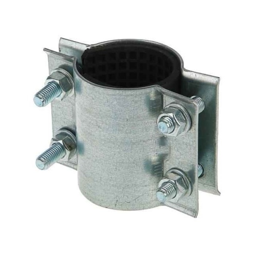 Хомут ремонтный двухсторонний сталь оц Ду 150 (Дн 159-170) L=148мм арт.1221771