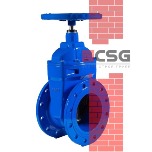 Задвижка чугун аналог МЗВГ обрезиненный клин Ду 125 Ру16 до +150С фл Завод им Гаджиева, DN 125