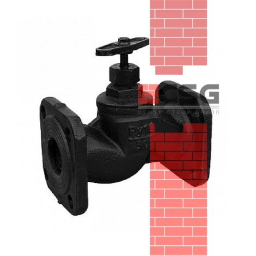 Клапан запорный чугунный 15кч19п Ду32 Ру16 фланцевый, DN 32