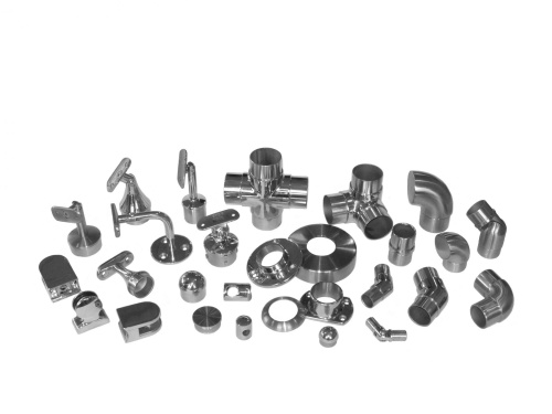 стеклодержатель для трубы 38,1 22x50 KM603 полукруглый (штамп.) зеркало AISI 304 (08Х18Н10), Китай арт.1142477